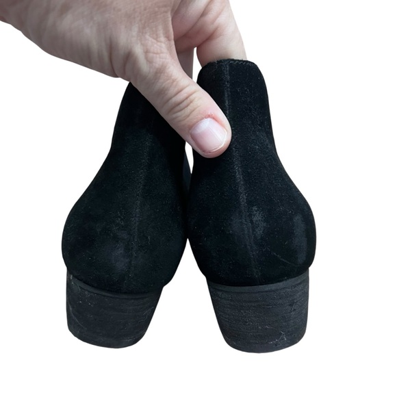 Blondo Empeigne Cuir Black Suede Women's Ankle Boots Size 10 - Picture 3 of 6